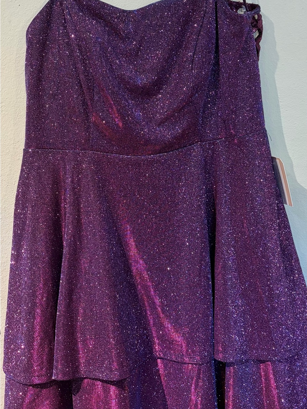 Girls Sparkle Purple Party Dress